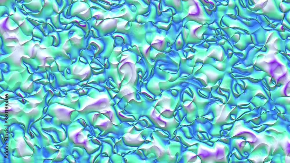 Poster liquid paint looping animated background. fluid flowing wavy texture, 3d render dynamic wallpaper. s