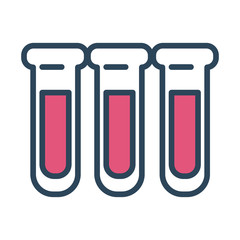 medical tubes test laboratory half line and color style