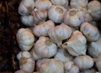 garlic on the market