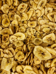 lots of dried bananas to eat a background