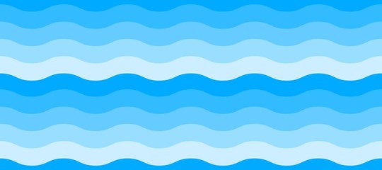 Wave seamless pattern. Abtract sea or ocean background.