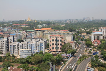 Fototapeta na wymiar ヤンゴン中央