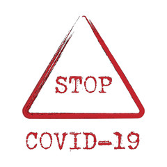 Covid 19 Coronavirus vector icon sign banner. Stop Novel Coronavirus outbreak covid-19 2019-nCoV symptoms in Wuhan China.Travel or vacantion warning with air plane and quarantine with protective mask.