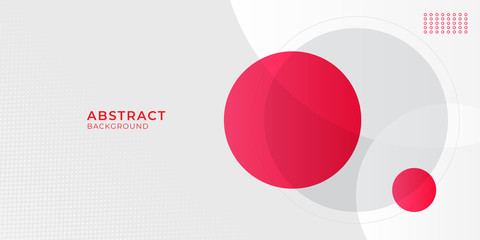  Abstract modern flat background red gradient color. Red maroon and white gradient with stylish line and circle decoration suit for presentation design. Red background for flyer, presentation, poster