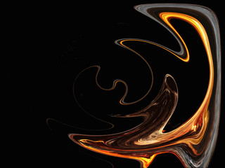 Fototapeta premium Abstract circulating high contrast energy fields 