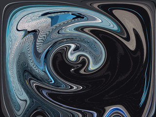 Abstract circulating high contrast energy fields 