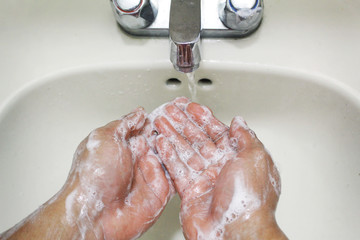 Fototapeta premium handwash woman