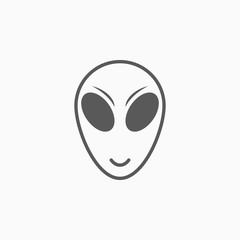 alien icon vector