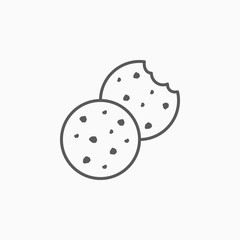 cookie icon, bakery vector