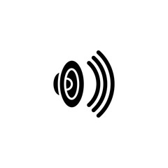 Vector illustration, loudspeaker icon design