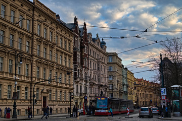 Obraz premium old houses in Prague