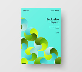 Amazing business presentation vector A4 vertical orientation front page mock up. Modern corporate report cover abstract geometric illustration design layout. Company identity brochure template.