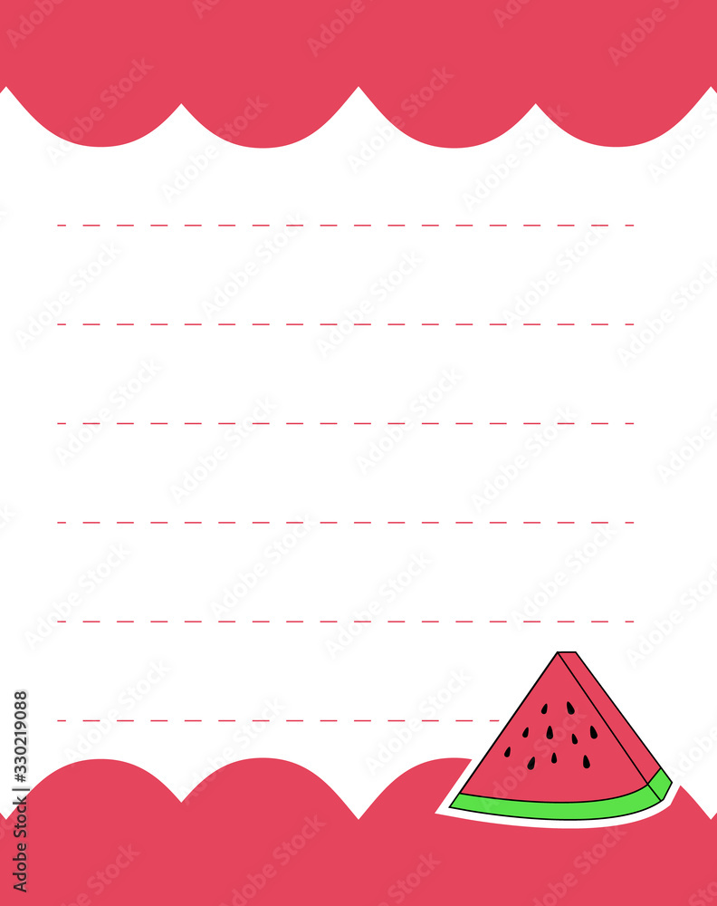 Poster design element notebook and diary