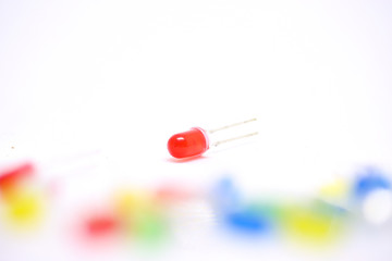 red diode background