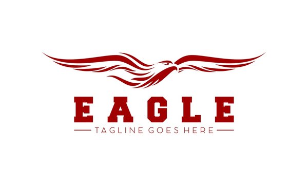 Eagle simple luxury vector logo