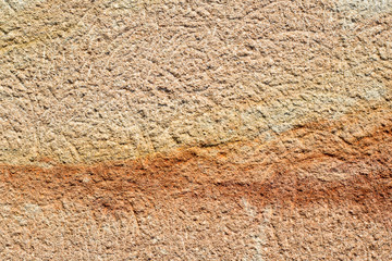 sandstone surface with red vein for background graphic resources, sample building materials or the study of geology