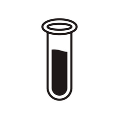 Test tube icon. Vector graphic illustration. Suitable for website design, logo, app, template, and ui. EPS 10.