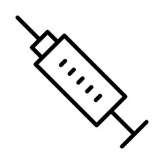 Injection Syringe, needle Icon. Vaccine cure sign. Immunization concept.