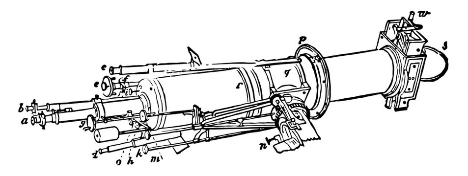 Heliometer, vintage illustration