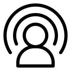 Social media influencer icon. Marketing concept.