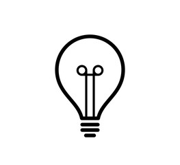 Bulb icon vector logo design template