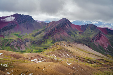Red Valley Near Vinicunca Rainbow Mountain, Cusco Region, Peru