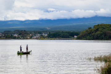Fototapeta na wymiar Lake Kawaguchiko scenery Japan