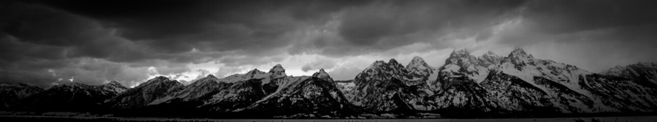clouds over mountains