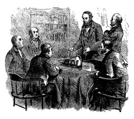 Samuel Morse, vintage illustration. © Morphart