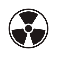 Radioactive icon. Vector graphic illustration. Suitable for website design, logo, app, template, and ui. EPS 10.