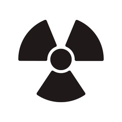 Radioactive icon. Vector graphic illustration. Suitable for website design, logo, app, template, and ui. EPS 10.