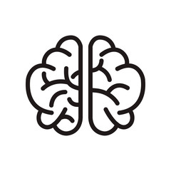 Brain icon. Vector graphic illustration. Suitable for website design, logo, app, template, and ui. EPS 10.