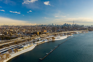 Fototapeta premium Drone photography Toronto Ontario CA