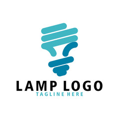 lamp logo icon vector isolated