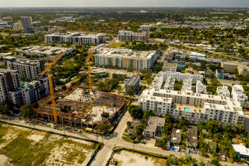 Aerial photo Fort Lauderdale highrise development