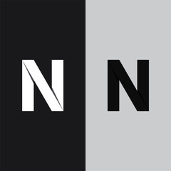Fototapeta premium N letter Logo