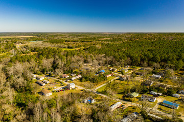 Aerial photo USA town Fort Gaines Georgia