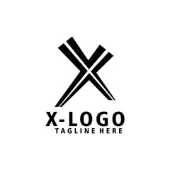x logo icon vector isolated