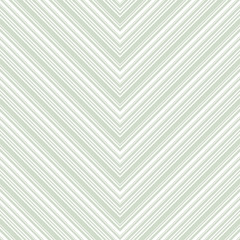 Chevron seamless pattern. Vector texture with thin diagonal lines, stripes, zigzag. Green and white abstract geometric background. Simple repeat ornament. Subtle design for decor, textile, wallpapers