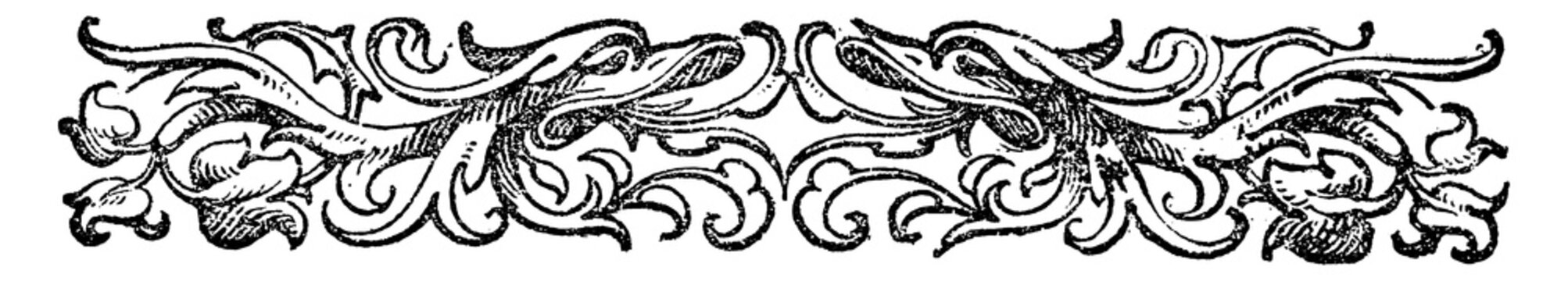 Mythical creature, vintage illustration.