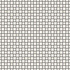 Mesh seamless pattern with thin wavy lines. Vector texture of lace, weaving, smooth lattice, grid, net, fence, fishnet. Subtle monochrome geometric background. Simple black and white repeated ornament