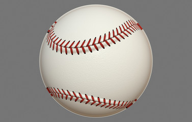 baseball on white background