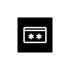 credit card code security icon. business and finance icon. Perfect for application, web, logo and presentation template. icon design line inverted style