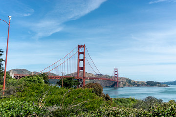 Golden gate bridge, the symbol of san francisco california US