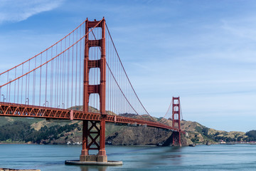 Fototapeta na wymiar Golden gate bridge, the symbol of san francisco california US