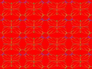 Seamless pattern design with floral background elements, brown, black, gray, white ornaments