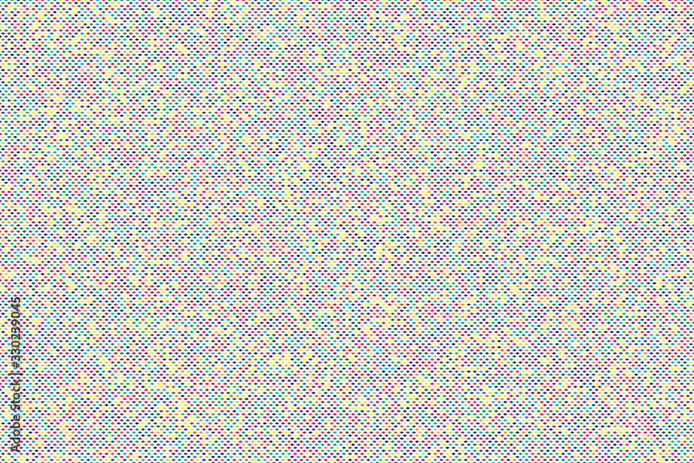 Poster abstract multicolored image consisting of small rhombics.
