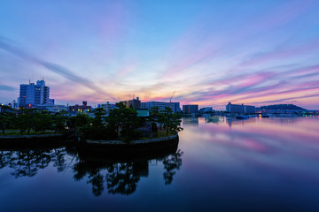 Fototapeta premium 八景朝焼け