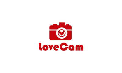 love camera art vector logos and icons. 