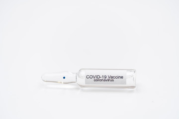 COVID 19 Coronavirus Vaccine and syringe injection It use for prevention, immunization and...